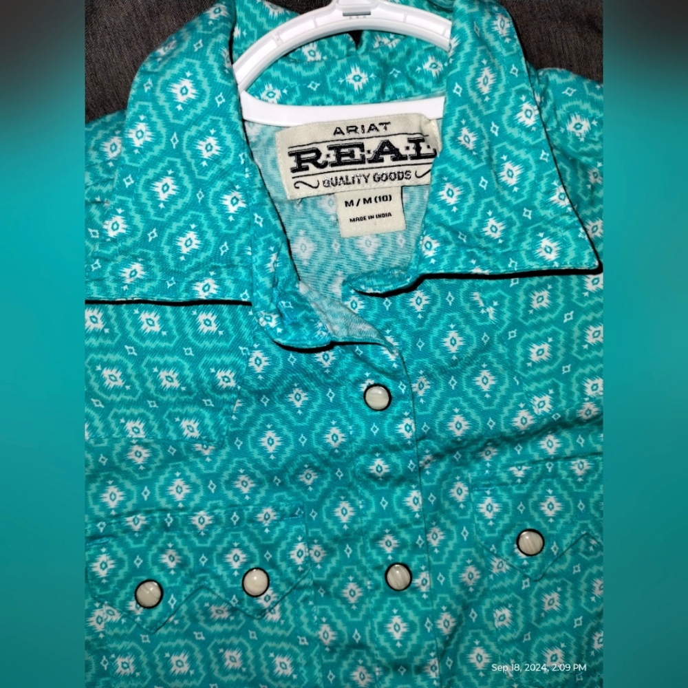 ARIAT R★E★A★L★ QUALITY GOODS - Pearl Snap Shirt